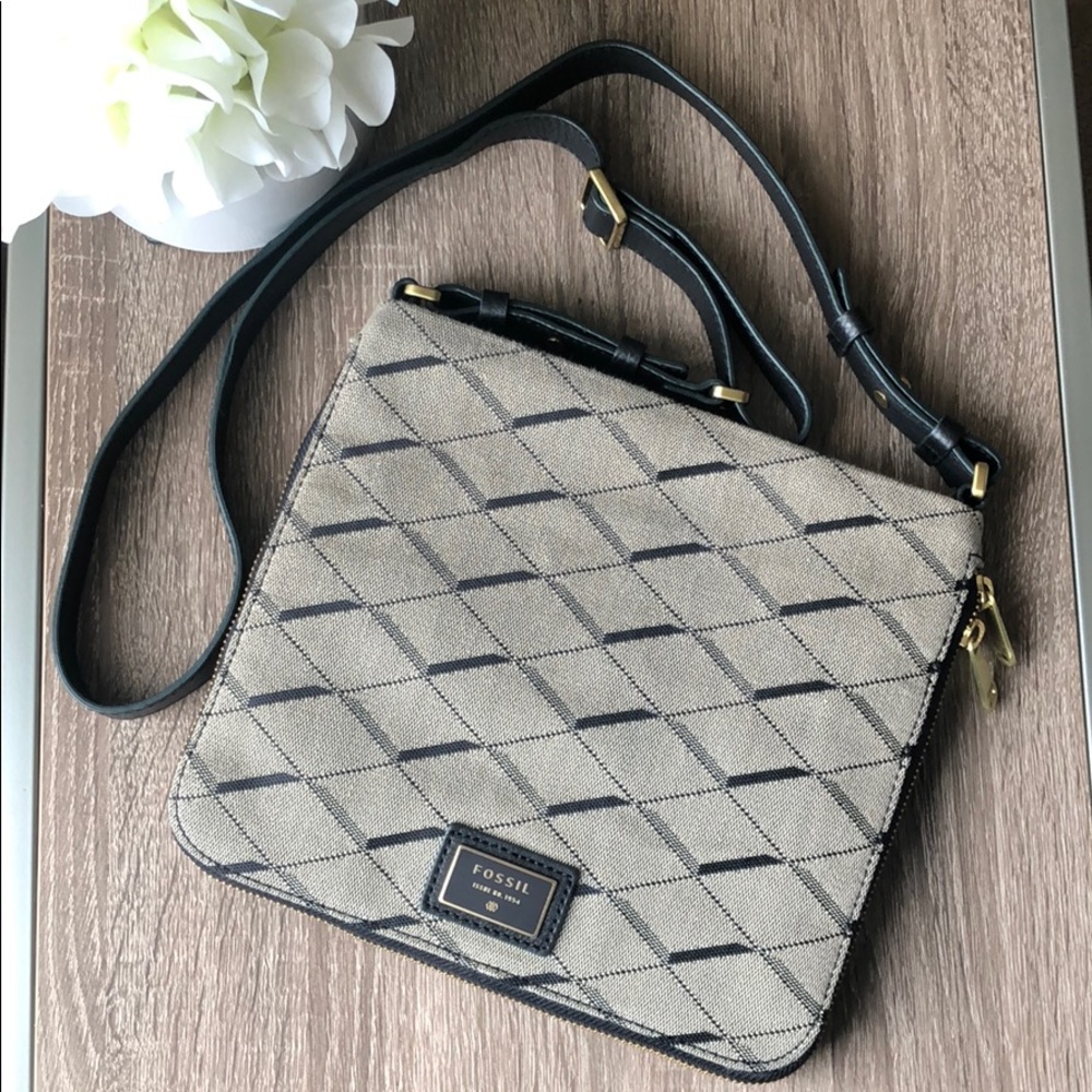 Fossil - Preston Fabric & Leather Crossbody Bag